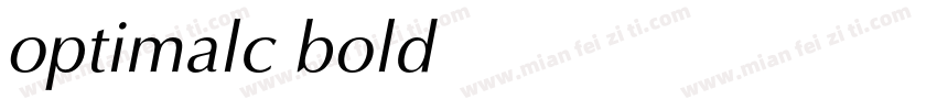 optimalc bold字体转换